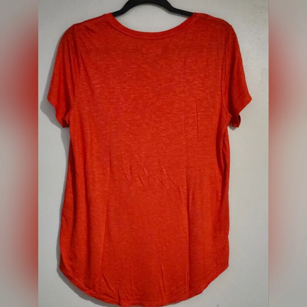Style & Co. Orange Short Sleeve T-Shirt - Picture 7 of 7